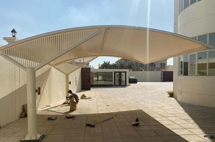 تركيب مظلات سيارات في الدمام | مظلات سيارات جاهزة وكابولي في الدمام